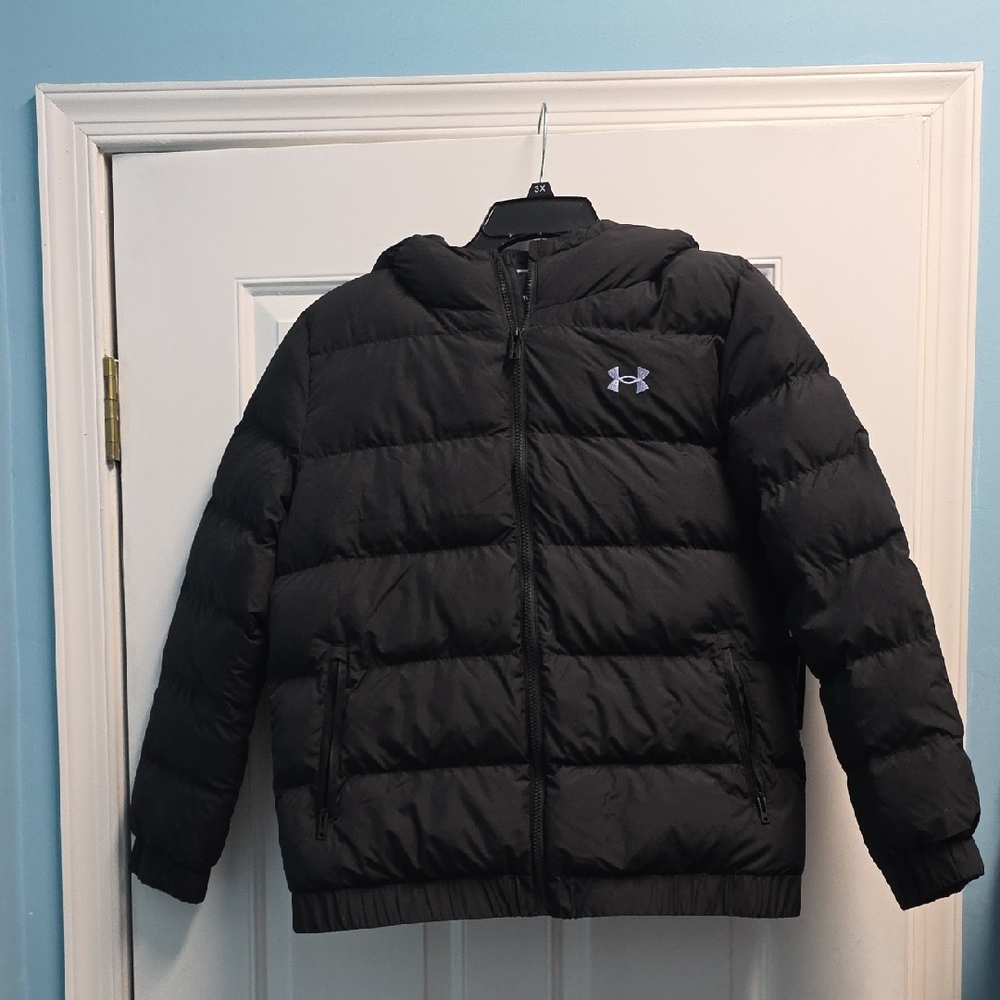 NWT Under Armour Kids Black Puffer Jacket